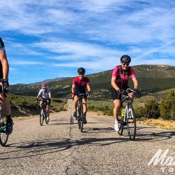 Group of cyclists enjoying road cycling holiday in Sardinia with Marmot Tours