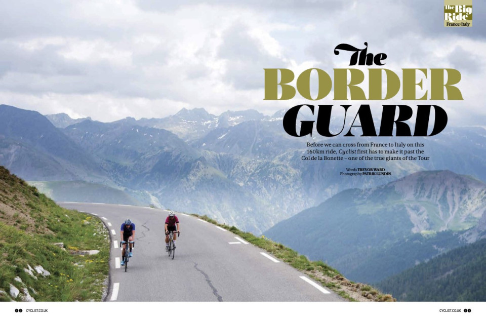 cyclist magazine col de la bonette article with marmot tours page 1