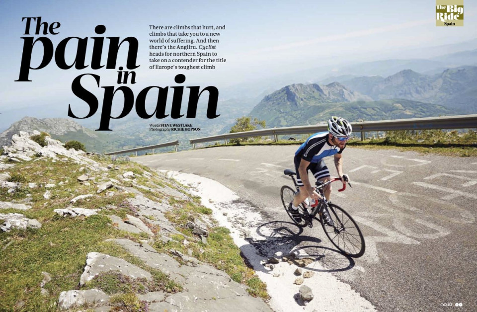 Cyclist magazine May 2015 Angliru cycling climb with Marmot Tours p1