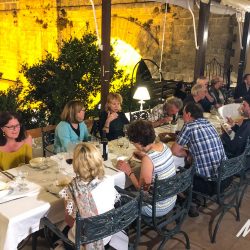 Hotel dinner in Ronda on Andalusia guided group cycling holiday Spain with Marmot Tours