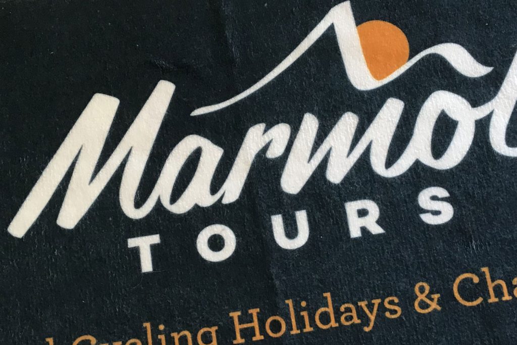 Marmot Tours sustainably produced hand towel