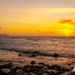 Beautiful sunset on the beach on Gran Canaria on Marmot Tours guided road cycling tour